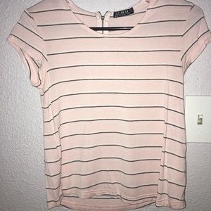 Striped Pink Cotton On T-Shirt
